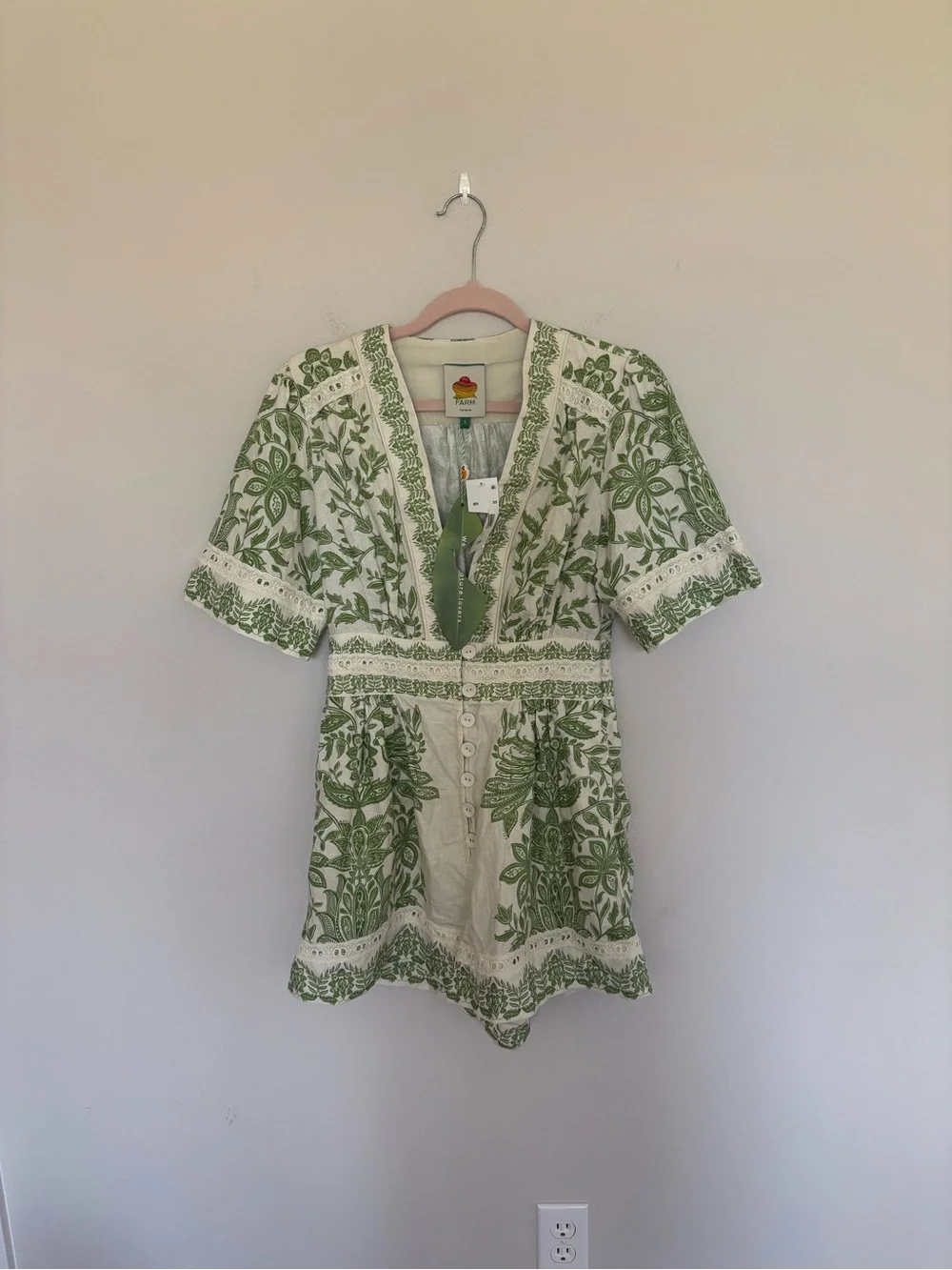NWT Farm Rio Miranda Romper Small - Picture 6 of 7